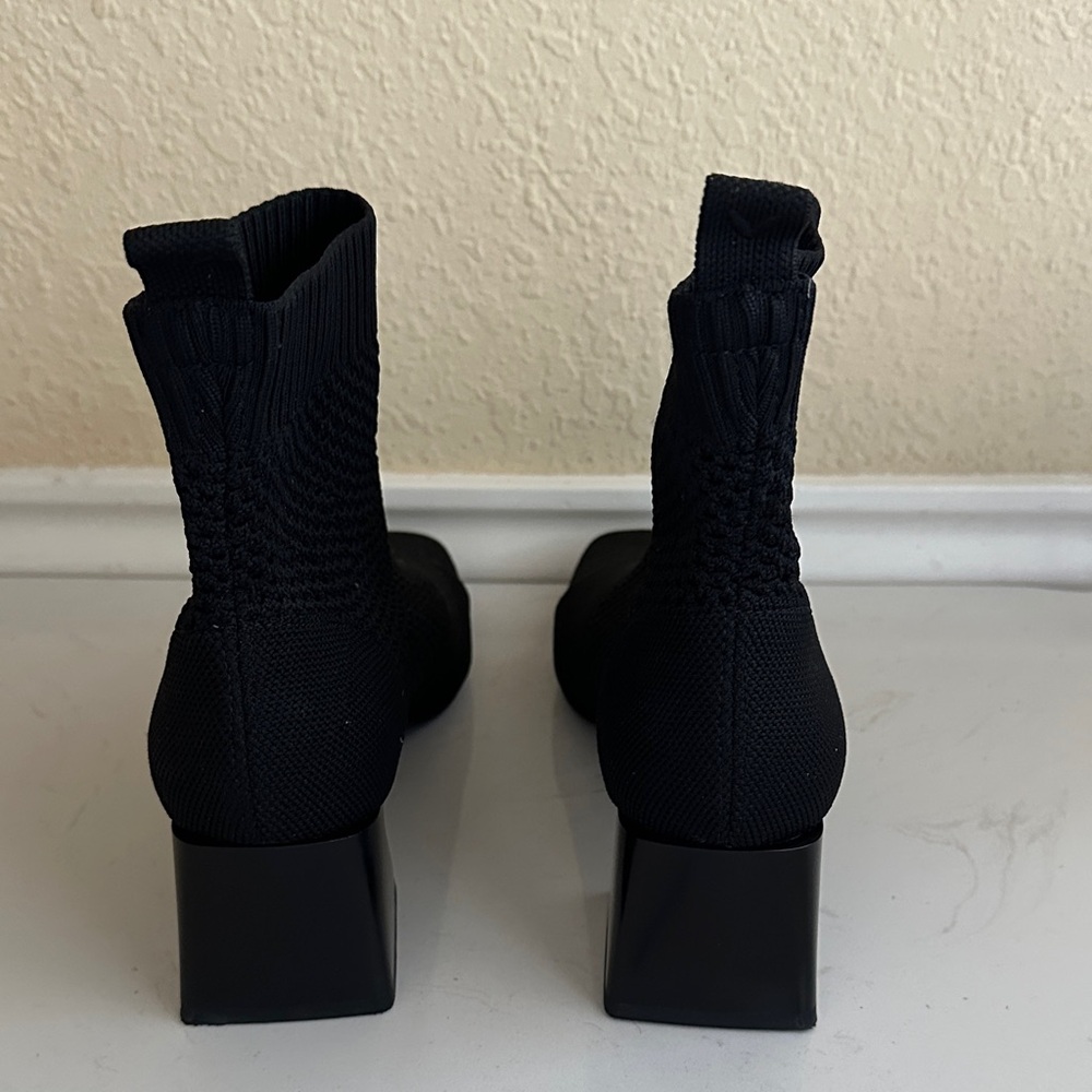 Vivaia Black Knit Ankle Booties - Picture 4 of 8